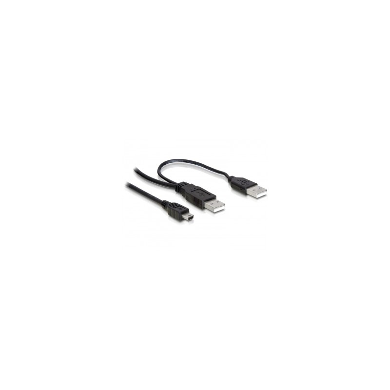 DeLOCK 2x USB2.0-A male / USB mini 5-pin