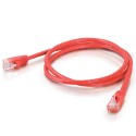 1m Cat5E 350 MHz Snagless RJ45 Patch Leads - Red