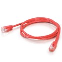 2m Cat5E 350 MHz Snagless RJ45 Patch Leads - Red