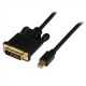 StarTech.com 6 ft Mini DisplayPort to DVI Adapter Converter Cable – Mini DP to DVI 1920x1200 - Black
