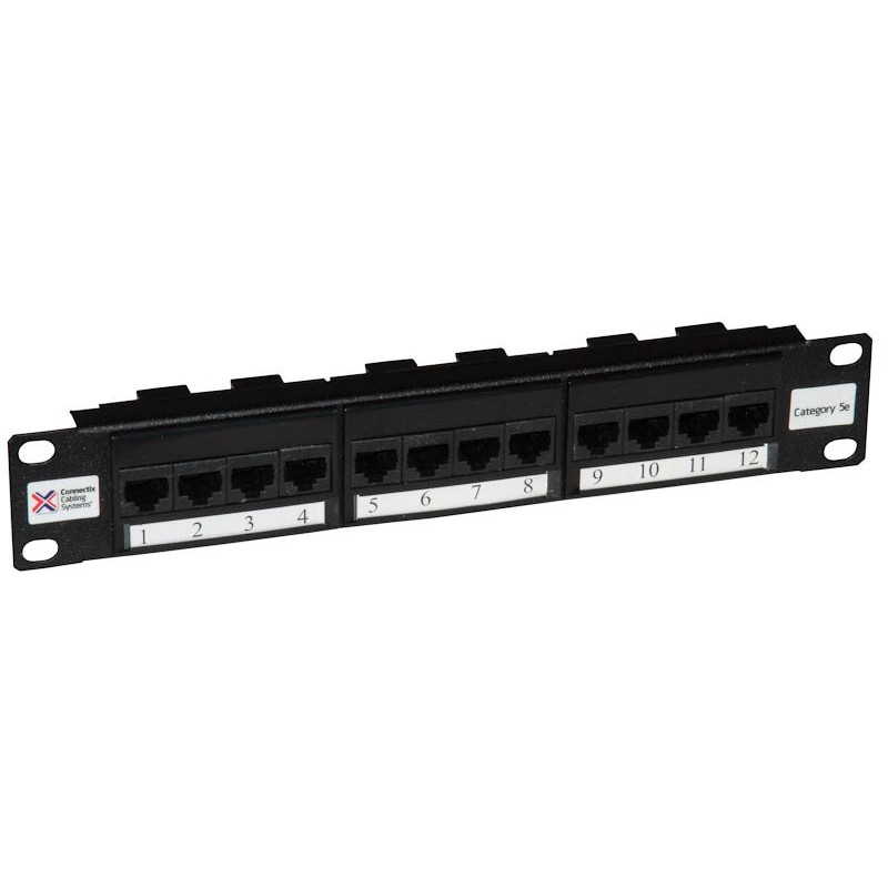 12 Port Cat5e 10&amp;quot; UTP Patch Panel