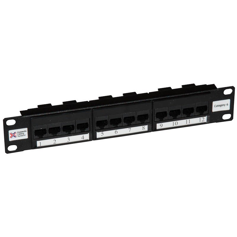 12 Port Cat6 10&amp;quot; UTP Patch Panel