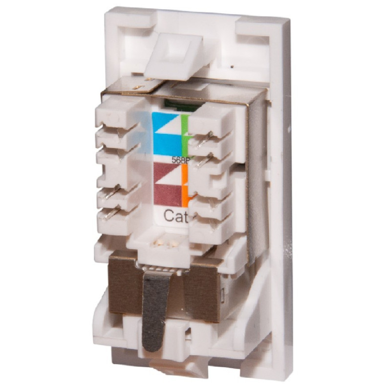 Cat6 FTP Shielded RJ45 Module (Euromod Size) Cat6 FTP Shielded RJ45 Module (Euromod Size)