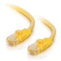 0.5m Cat5E 350 MHz Snagless RJ45 Patch Leads - Yellow