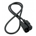 IEC C14 Male - IEC C13 Female Power Extension/Jumper Lead