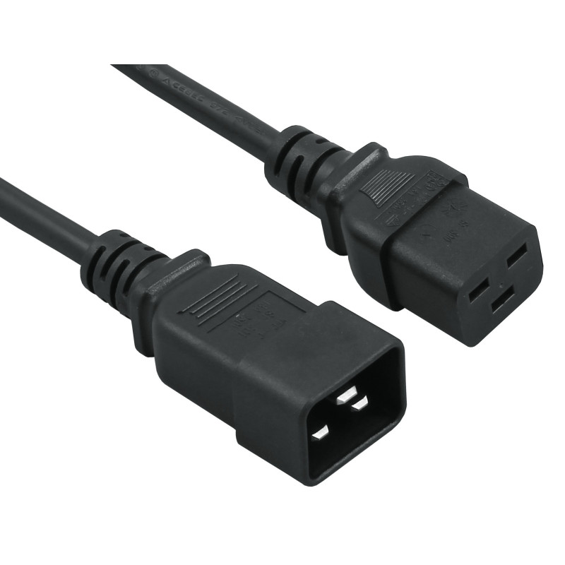 IEC C20 Male - IEC C19 Female Lead IEC C20 Male - IEC C19 Female Lead