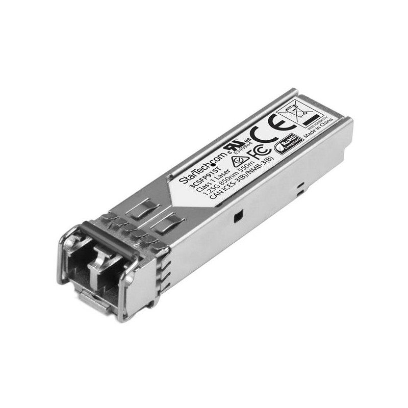StarTech.com Gigabit Fiber 1000Base-SX SFP Transceiver Module - HP 3CSFP91 Compatible - MM LC - 550m (1804 ft)