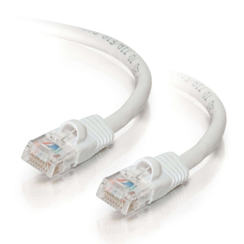 0.5m Cat5E 350 MHz Snagless RJ45 Patch Leads - White