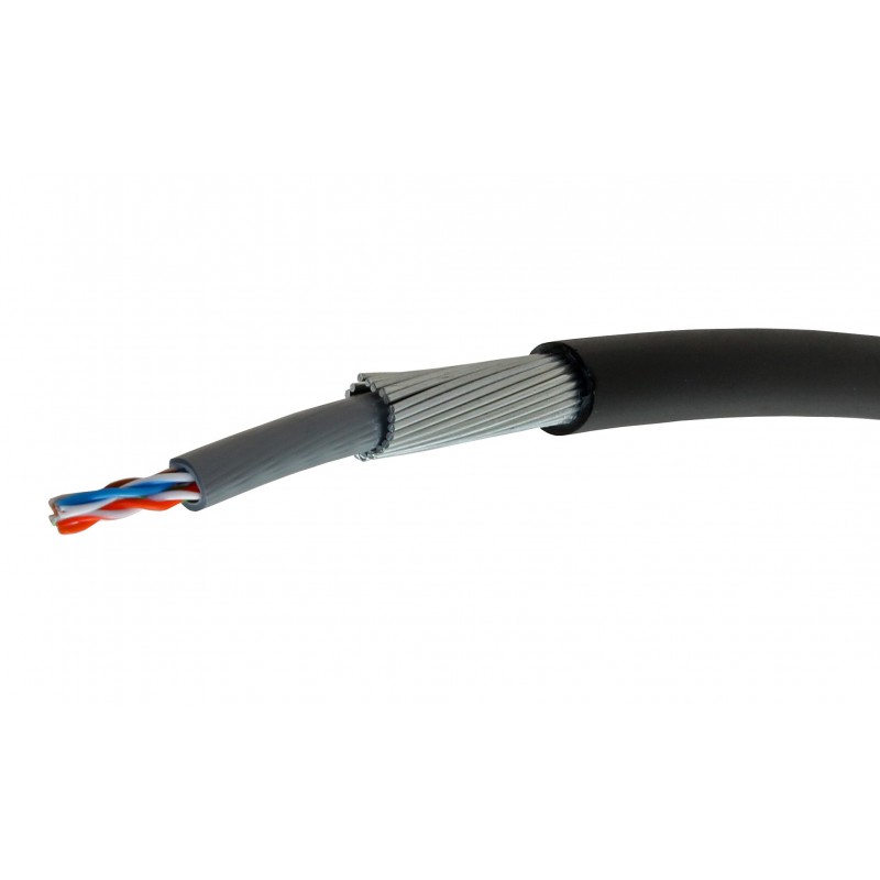 External Armoured Cat5e UTP Solid Cable (Price Per Metre)