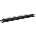 24 Port Thru-Coupler Cat 6 UTP RJ45 Patch Panel