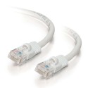 C2G 1m Cat5e Booted Unshielded (UTP) Network Patch Cable - White