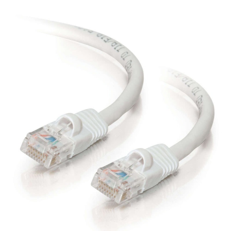 10m Cat5E 350 MHz Snagless RJ45 Patch Leads - White