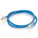 0.5m Cat5E 350 MHz Crossover RJ45 Patch Leads - Blue