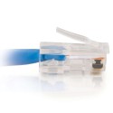 0.5m Cat5E 350 MHz Crossover RJ45 Patch Leads - Blue