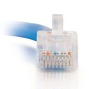 0.5m Cat5E 350 MHz Crossover RJ45 Patch Leads - Blue