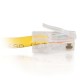 0.5m Cat5E 350 MHz Crossover RJ45 Patch Leads - Yellow