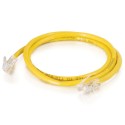 1m Cat5E 350 MHz Crossover RJ45 Patch Leads - Yellow