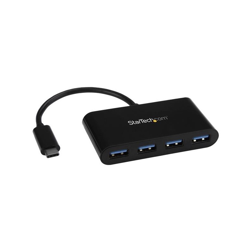 StarTech.com 4-Port USB-C Hub - USB-C to 4x USB-A - USB 3.0 Hub - Bus Powered