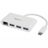 StarTech.com 3-Port USB-C Hub with Gigabit Ethernet - USB-C to 3x USB-A - USB 3.0 Hub - White | StarTech.com Network Cards & Ada