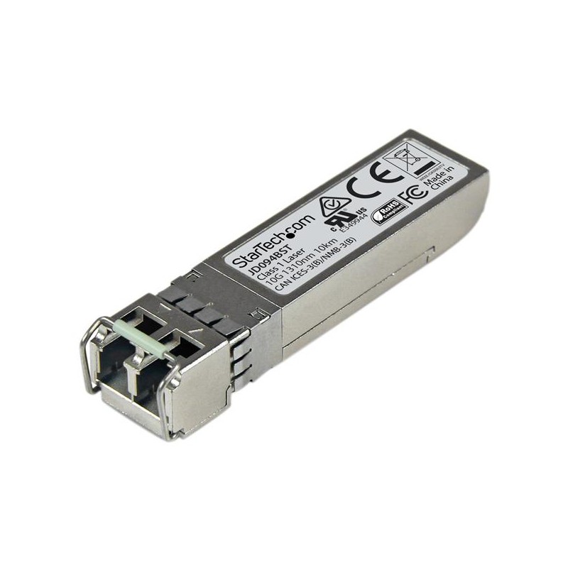 StarTech.com 10 Gigabit Fiber 10GBase-LR SFP+ Transceiver Module - HP JD094B Compatible - SM LC - 10 km (6.2 mi)