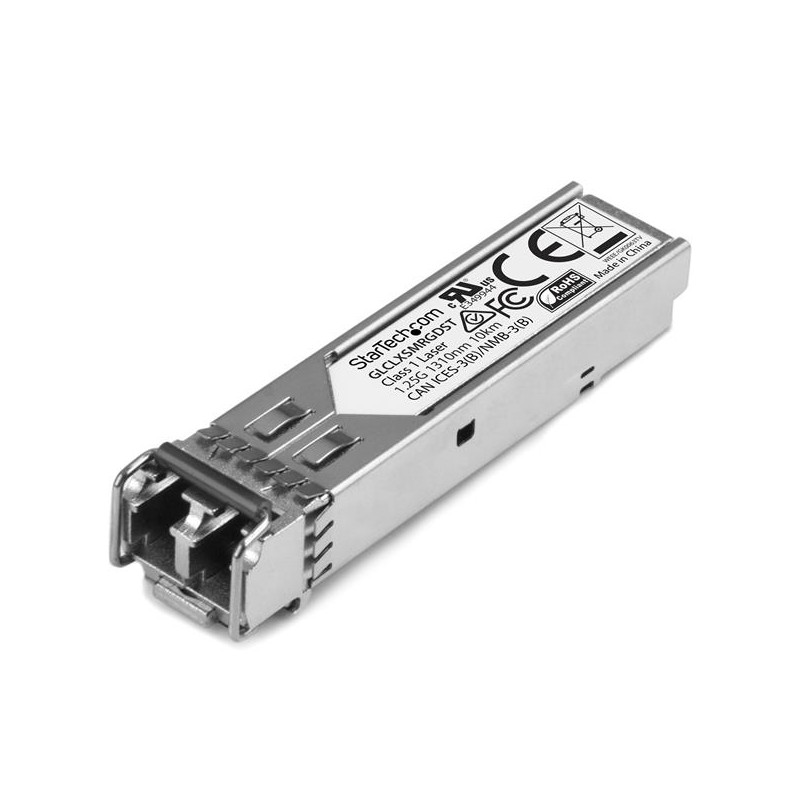 StarTech.com Gigabit Fiber 1000Base-LX SFP Transceiver Module - Cisco GLC-LX-SM-RGD Compatible - SM LC - 10 km (6.2 mi)