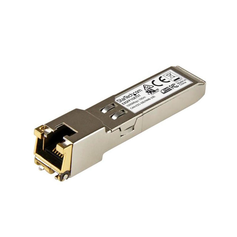 StarTech.com Gigabit RJ45 Copper SFP Transceiver Module - Juniper EX-SFP-1GE-T Compatible - 100m