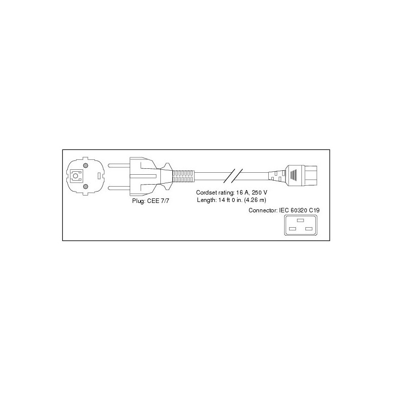 Cisco Power Cord 250V AC 4.3m Euro