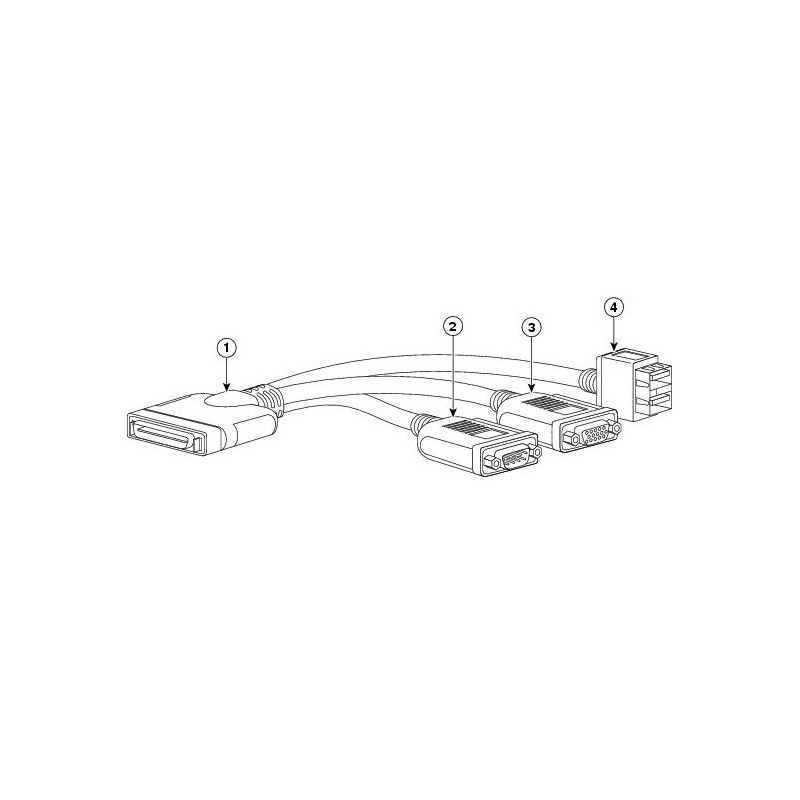 Cisco N20-BKVM keyboard video mouse (KVM) cable