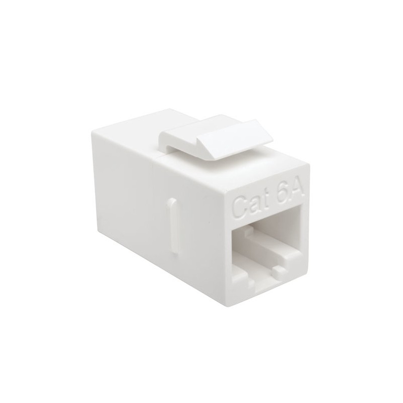 Tripp Lite Cat6a Straight Through Modular In-Line Snap-In Coupler (RJ45 F/F)