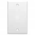 Tripp Lite Snap-In Blank Keystone Jack Insert, White, 10 Pack