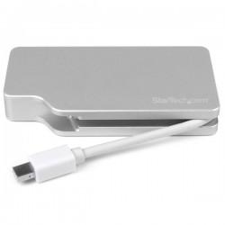 StarTech.com Aluminum Travel A/V Adapter: 3-in-1 Mini DisplayPort to VGA, DVI or HDMI - 4K | StarTech.com Cable Interface/Gender