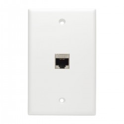 Tripp Lite Cat6 Straight-Through Modular Shielded In-Line Snap-In Coupler w/90-Degree Down-Angled Port (RJ45 F/F) | Tripp Lite W