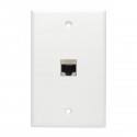 Tripp Lite Cat6 Straight-Through Modular Shielded In-Line Snap-In Coupler w/90-Degree Down-Angled Port (RJ45 F/F)