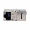 Tripp Lite Cat6 Straight-Through Modular Shielded In-Line Snap-In Coupler w/90-Degree Down-Angled Port (RJ45 F/F) | Tripp Lite W