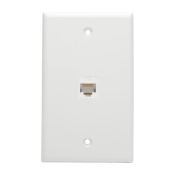 Tripp Lite Cat6a Straight-Through Modular In-Line Snap-In Coupler w/90-Degree Down-Angled Port, White (RJ45 F/F) | Tripp Lite Wi