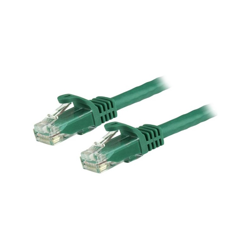 StarTech.com 15m Green Gigabit Snagless RJ45 UTP Cat6 Patch Cable - 15 m Patch Cord