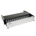 Tripp Lite High Density Fiber Rack Enclosure Panel 14-Cassette Capacity 2U