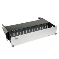 Tripp Lite High Density Fiber Rack Enclosure Panel 14-Cassette Capacity 2U | Tripp Lite Patch Panels