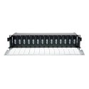 Tripp Lite High Density Fiber Rack Enclosure Panel 14-Cassette Capacity 2U