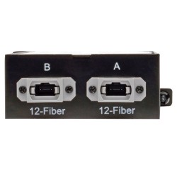 Tripp Lite 40Gb to 10Gb Breakout Cassette - (x2) 12-Fiber OM4 MTP/MPO to (x12) LC | Tripp Lite Patch Panels