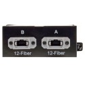 Tripp Lite 40Gb to 10Gb Breakout Cassette - (x2) 12-Fiber OM4 MTP/MPO to (x12) LC