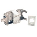 Tripp Lite Toolless Cat6a Keystone Jack - Grey