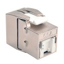 Tripp Lite Toolless Shielded Cat6a Keystone Jack - Grey