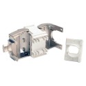 Tripp Lite Toolless Shielded Cat6a Keystone Jack - Grey