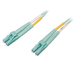 Tripp Lite 10Gb / 100Gb Duplex Multimode 50/125 OM4 LSZH Fiber Patch Cable (LC/LC), Aqua, 20 m | Tripp Lite Fibre Cables