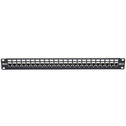 Tripp Lite 24-Port 1U Rack-Mount STP Shielded Cat6a Feedthrough Patch Panel, RJ45 Ethernet | Tripp Lite Patch Panels
