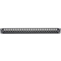 Tripp Lite 24-Port 1U Rack-Mount STP Shielded Cat6a Feedthrough Patch Panel, RJ45 Ethernet