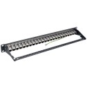 Tripp Lite 24-Port 1U Rack-Mount STP Shielded Cat6a Feedthrough Patch Panel, RJ45 Ethernet