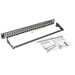 Tripp Lite 24-Port 1U Rack-Mount STP Shielded Cat6a Feedthrough Patch Panel, RJ45 Ethernet | Tripp Lite Patch Panels