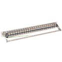 Tripp Lite 48-Port 1U Rack-Mount STP Shielded Cat6a Feedthrough Patch Panel, RJ45 Ethernet